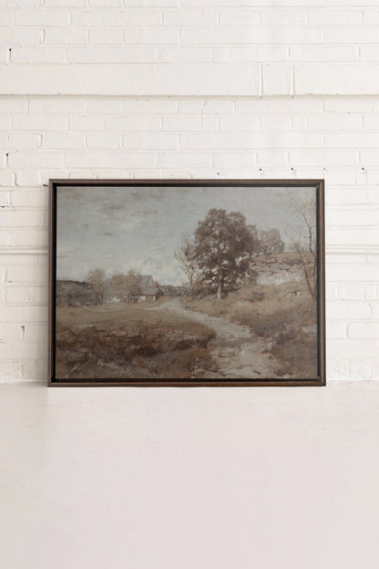 RURAL LANDSCAPE, Work on stretched canvas