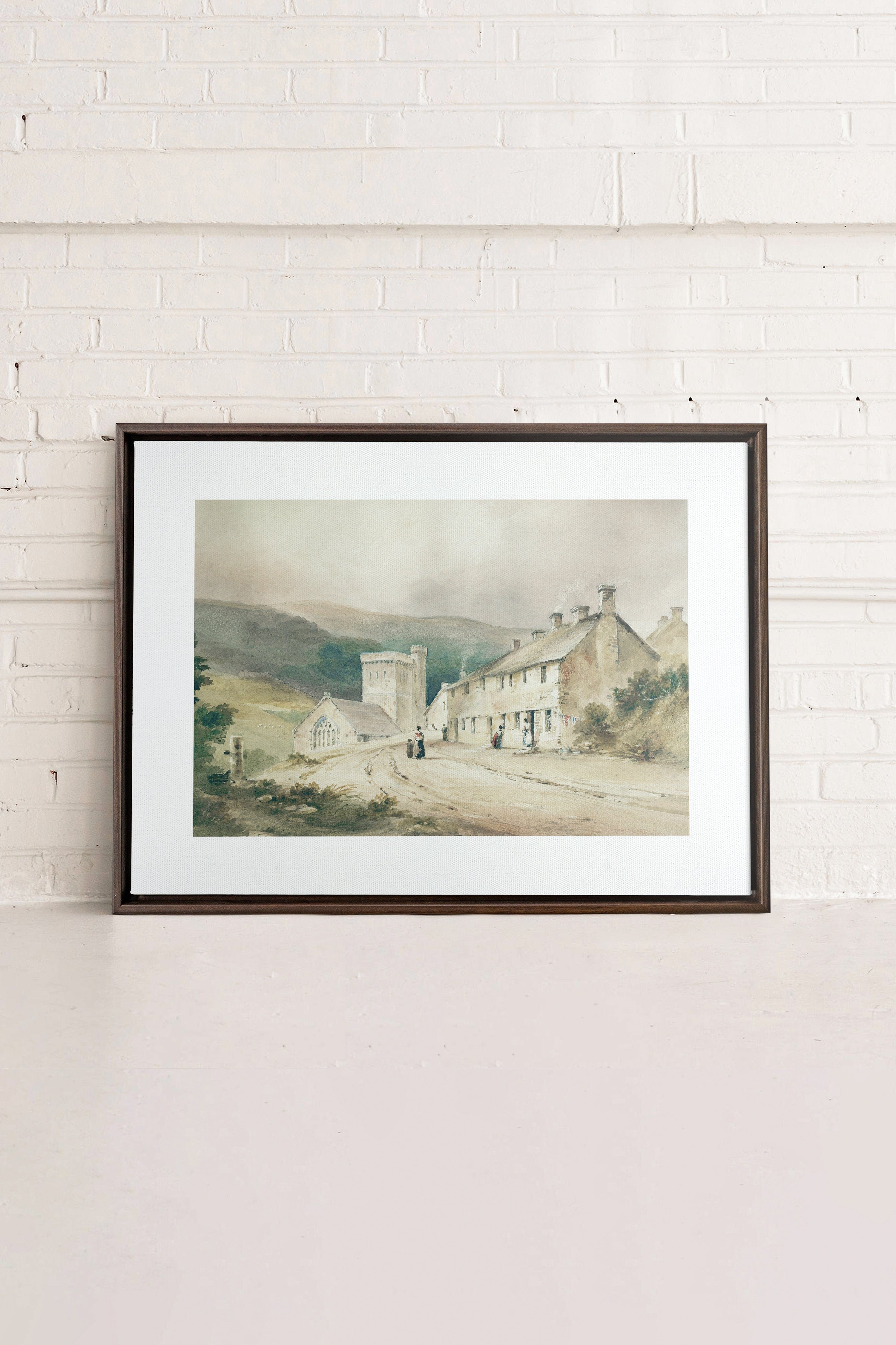 VILLAGE, Oeuvre sur toile étirée