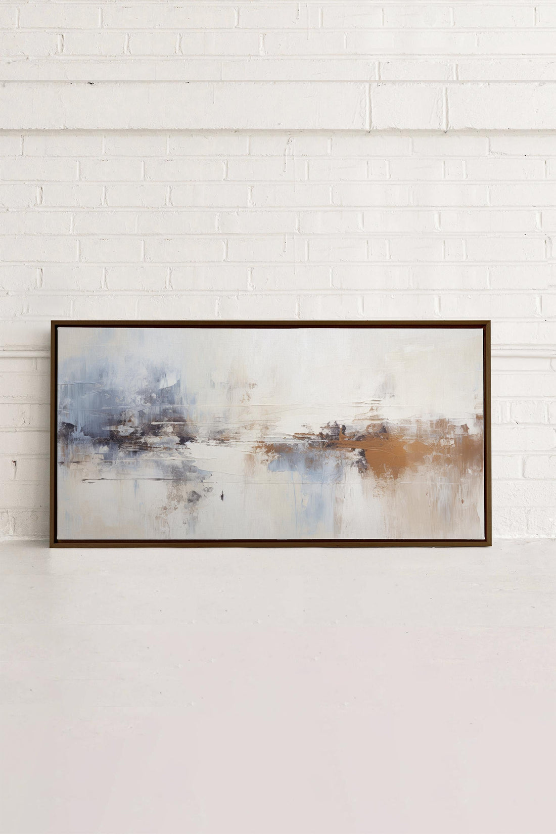 OLEKA CANVAS - TIMELESS ART, Oeuvre sur toile étirée, encadré Brun Noyer