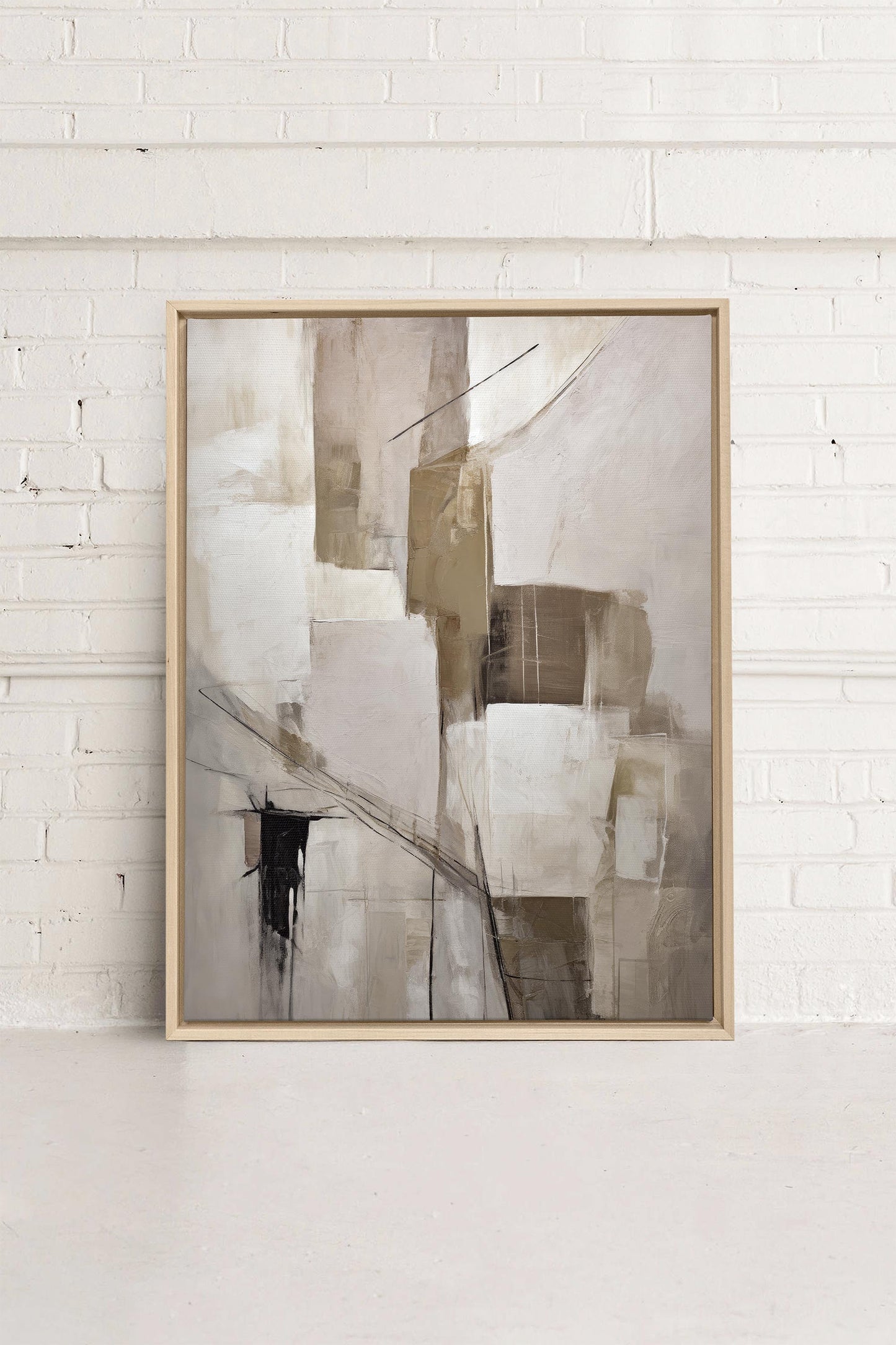 MUTED PALETTE, Oeuvre sur toile étirée