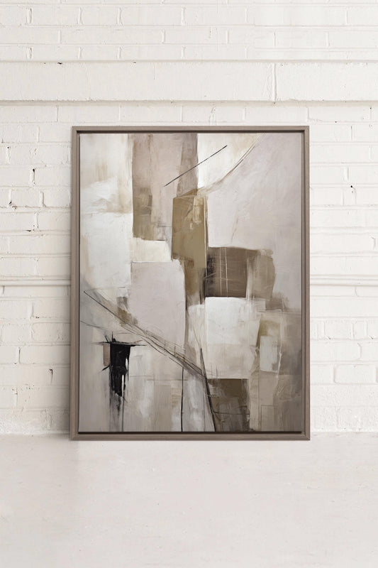 MUTED PALETTE, Oeuvre sur toile étirée
