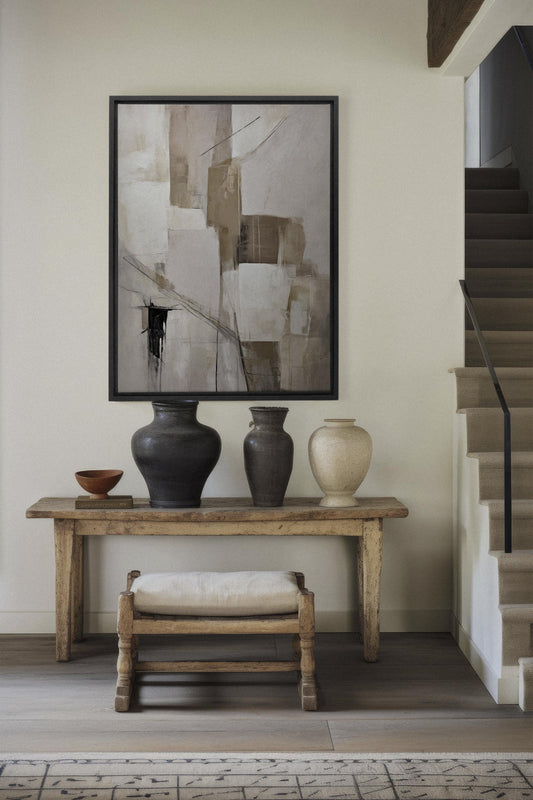MUTED PALETTE, Oeuvre sur toile étirée