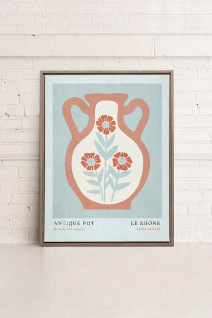 LE RHÔNE, Oeuvre sur toile étiré