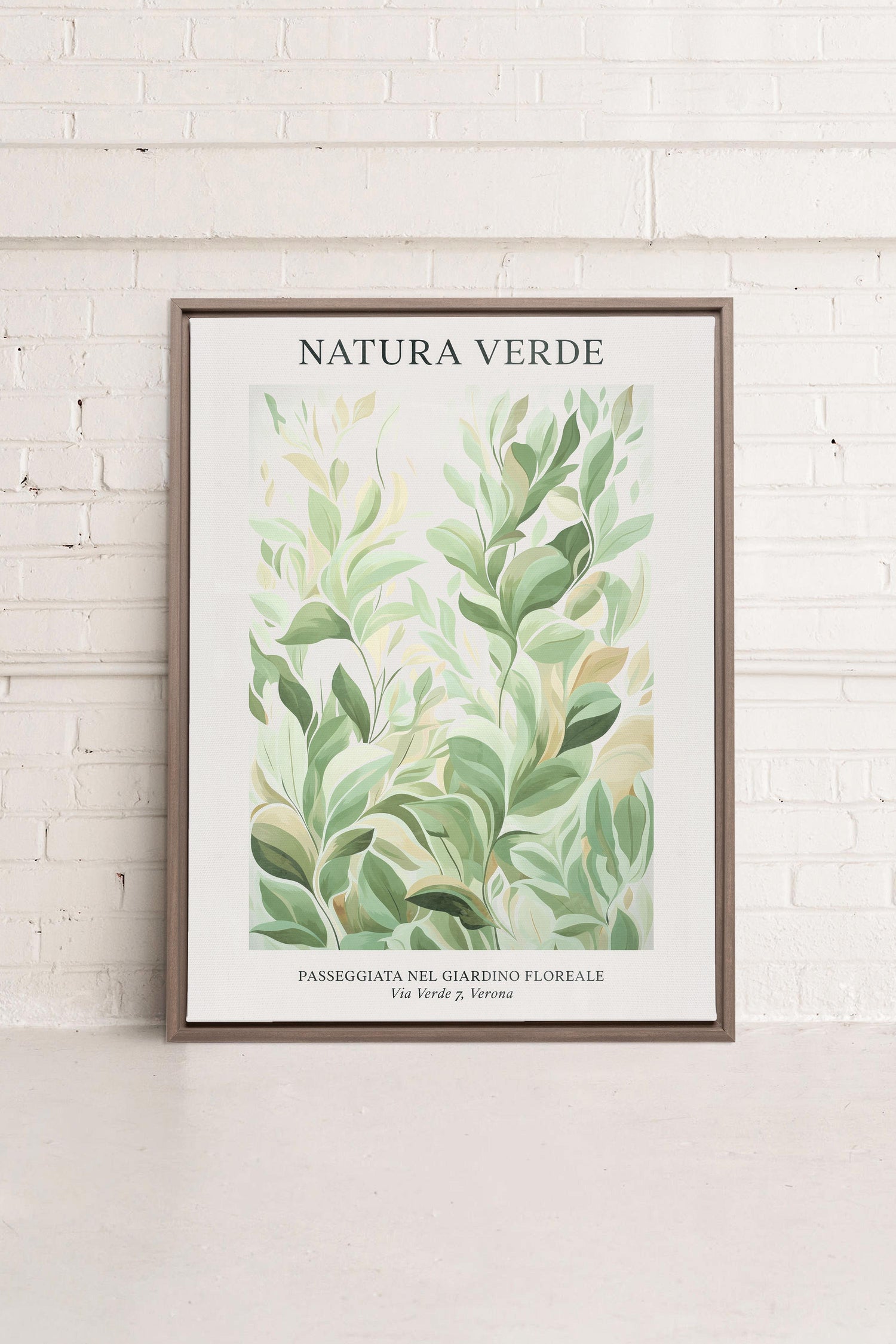 PLANTI VERDI, Oeuvre sur toile étiré