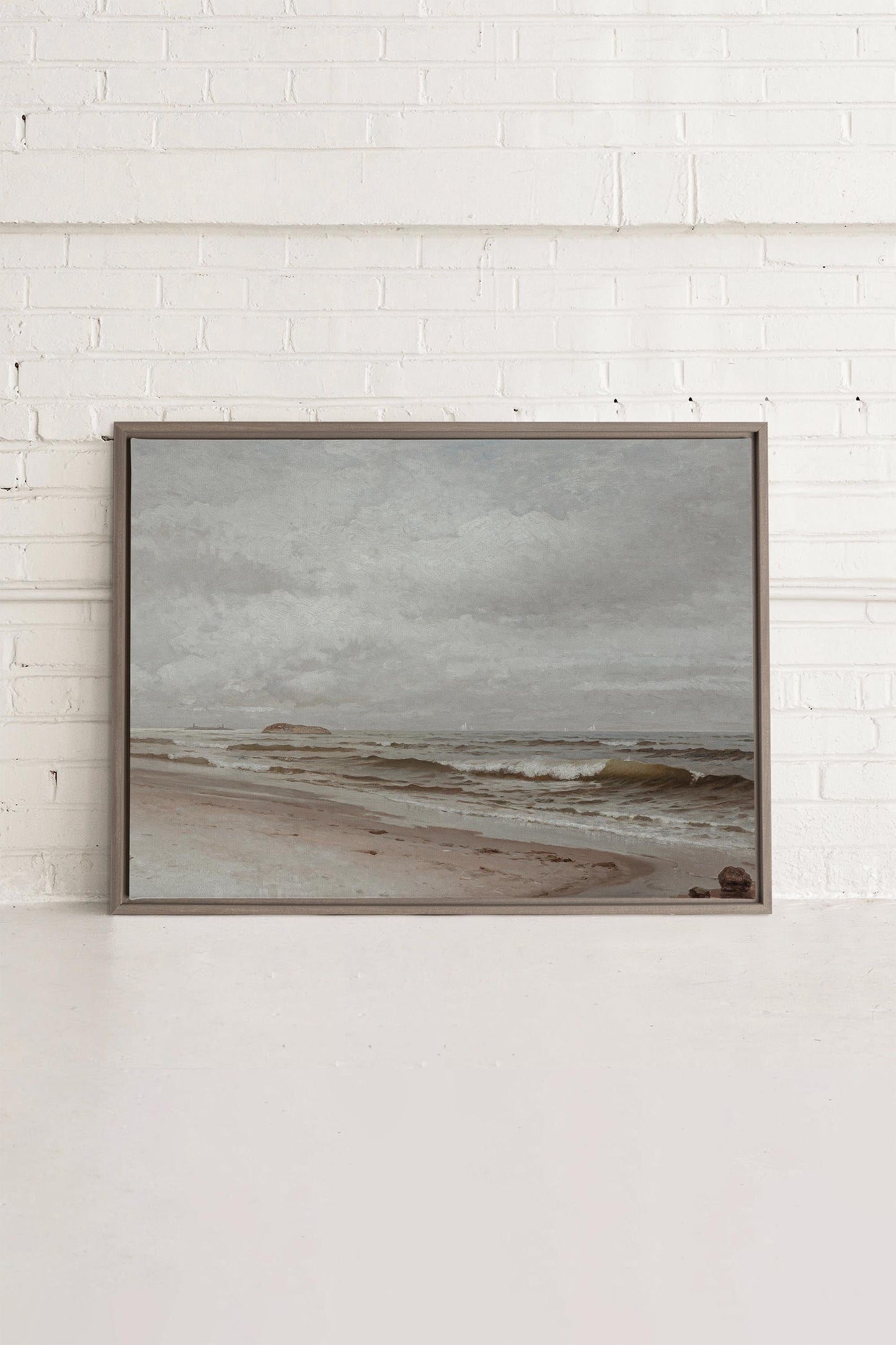 LONG WAVES, printed canvas