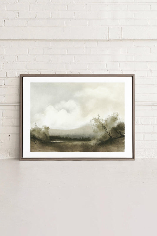Misty morning, Oeuvre sur toile étiré