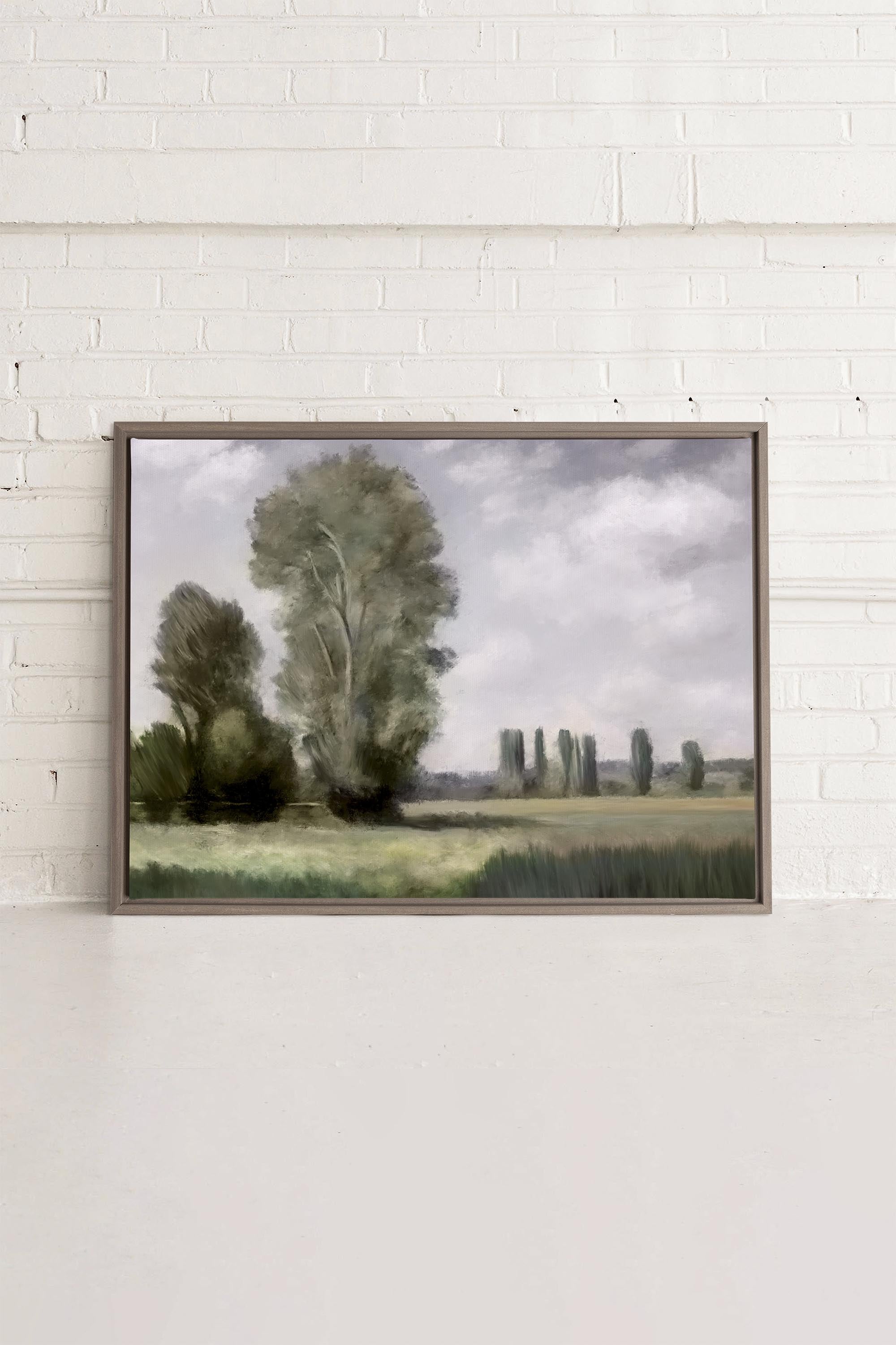 QUIETNESS, Oeuvre sur toile étirée