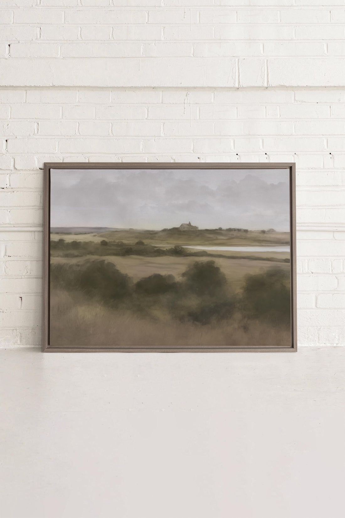 Riverside walk, Work on stretched canvas