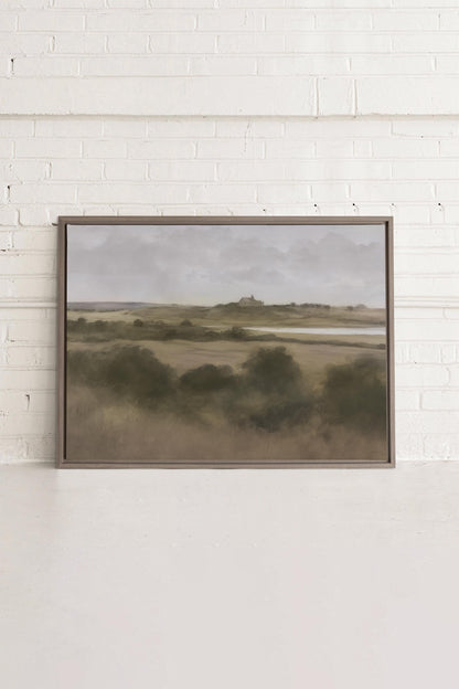 Riverside walk, Work on stretched canvas