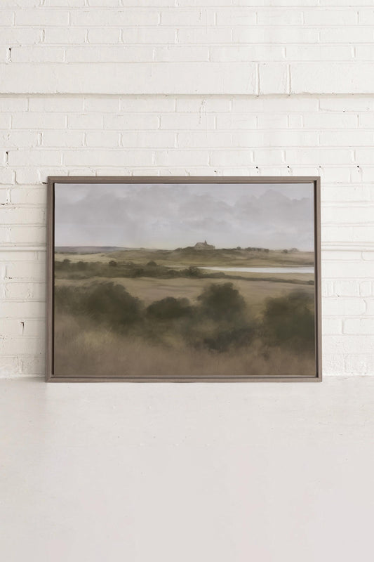 Riverside walk, Work on stretched canvas
