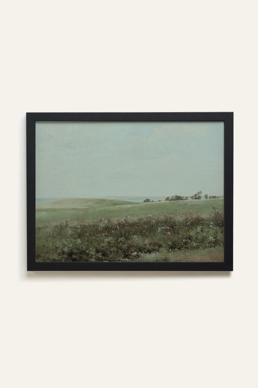 MUTED GREEN MEADOW, Toile Rigide