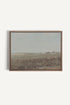 OLEKA CANVAS - MUTED GREEN MEADOW, Oeuvre sur toile étirée, encadré Brun Chêne