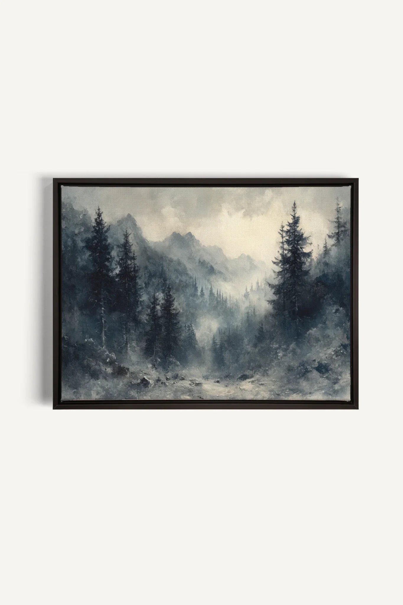 OLEKA CANVAS - MYSTIC HIGHLANDS, Oeuvre sur toile étirée, encadré Noir
