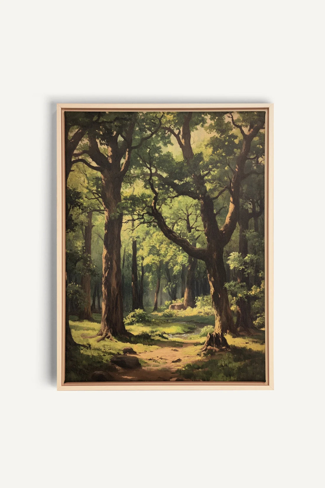 MYSTIC TRAILS, Oeuvre sur toile étirée, encadré Naturel Clair