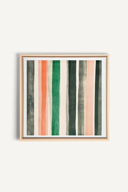 NATURAL LINES, Oeuvre sur toile étirée, encadré Naturel Clair