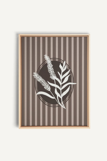 NATURAL STROKES, Artwork on stretched canvas, framed Natural Light