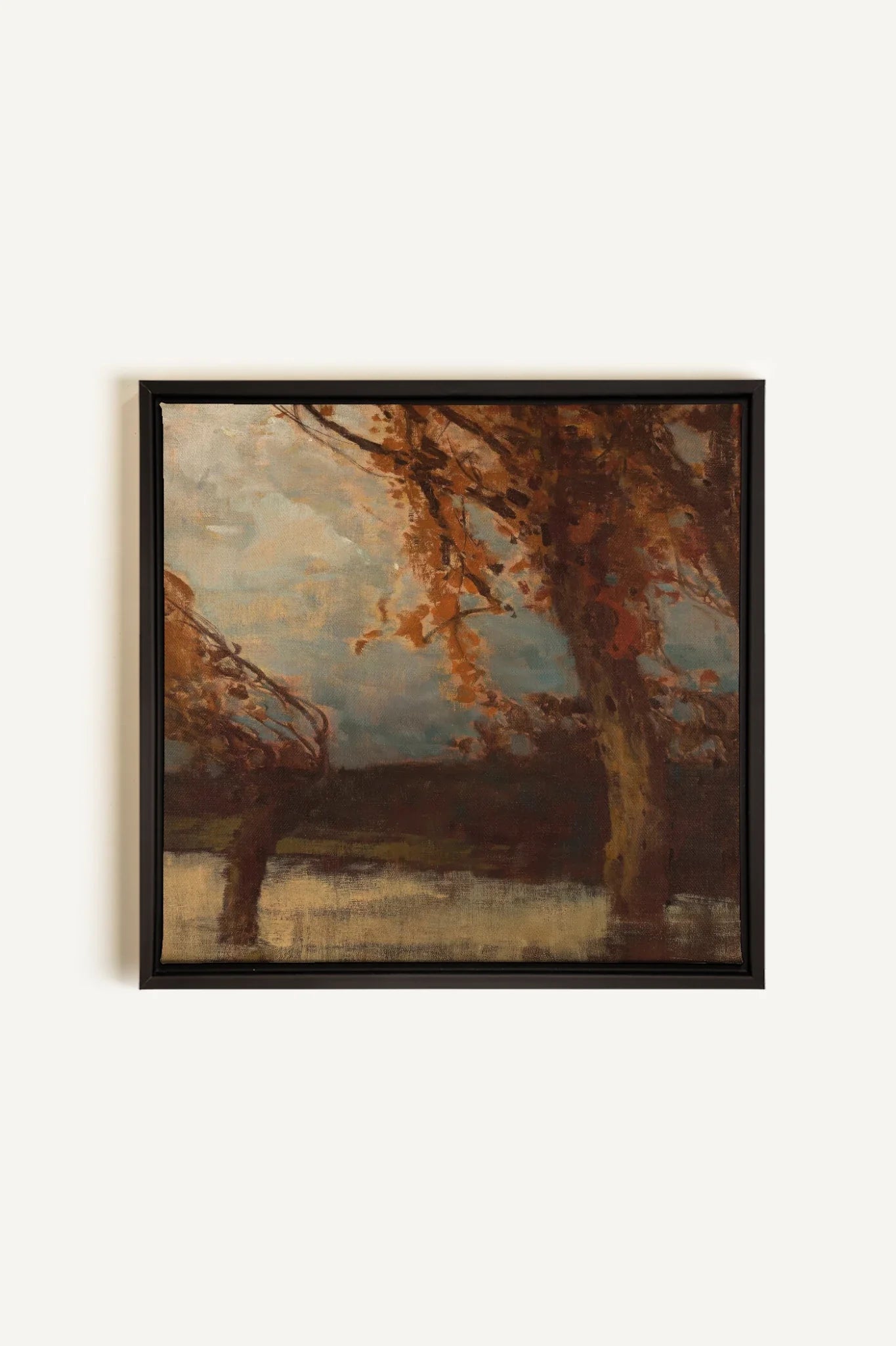 EQUINOX MIST, Oeuvre sur toile étirée, encadré Noir