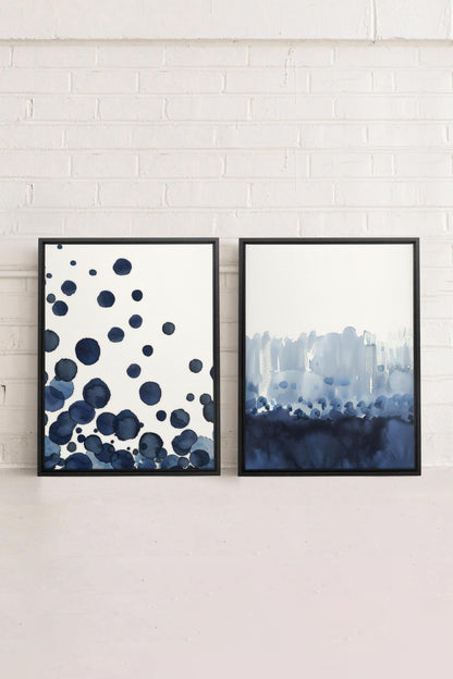 OCEAN MIST DUO (2 works on stretched canvas)
