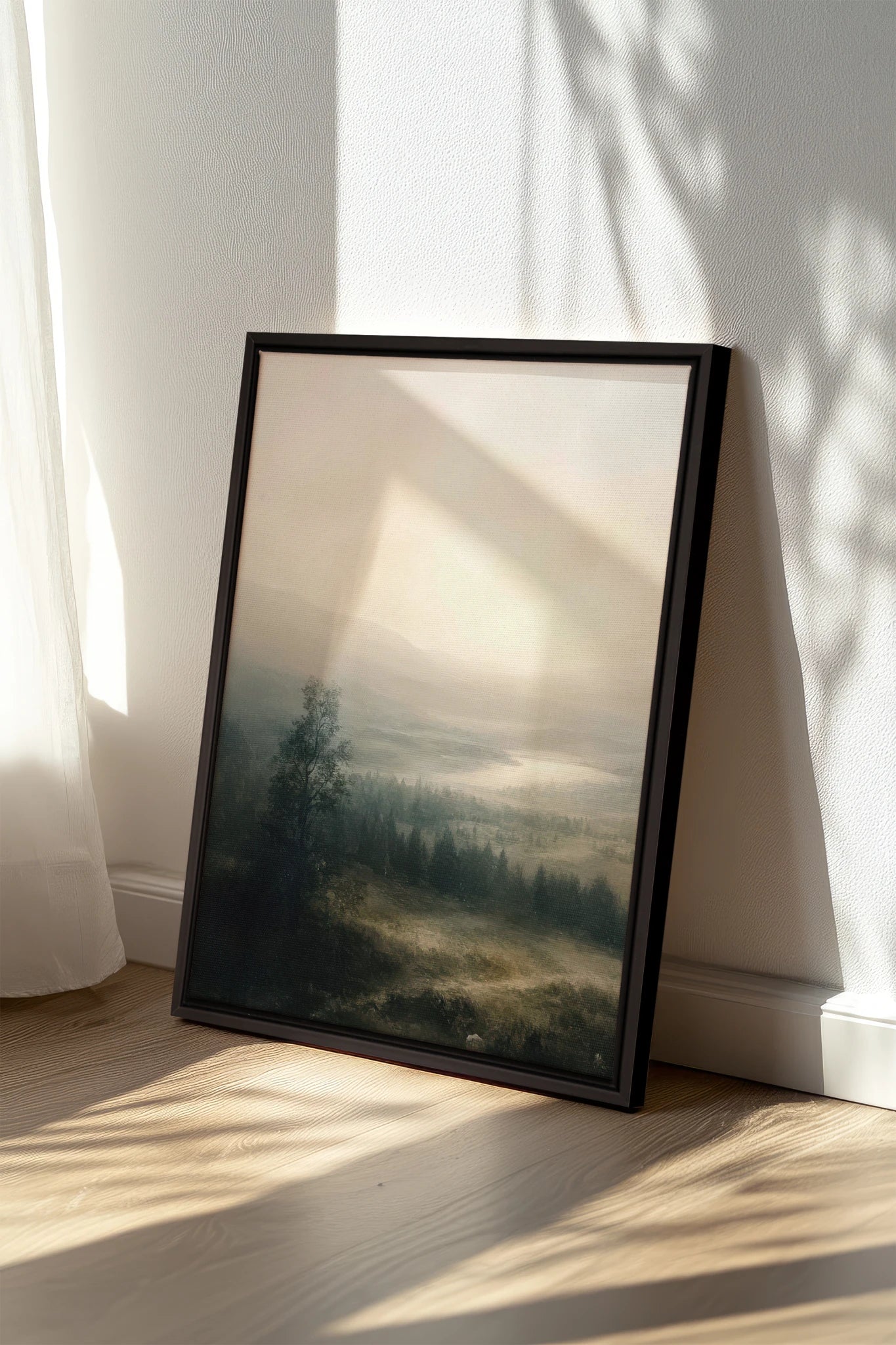 NORTHERN QUIET, Oeuvre sur toile étirée, encadré Noir