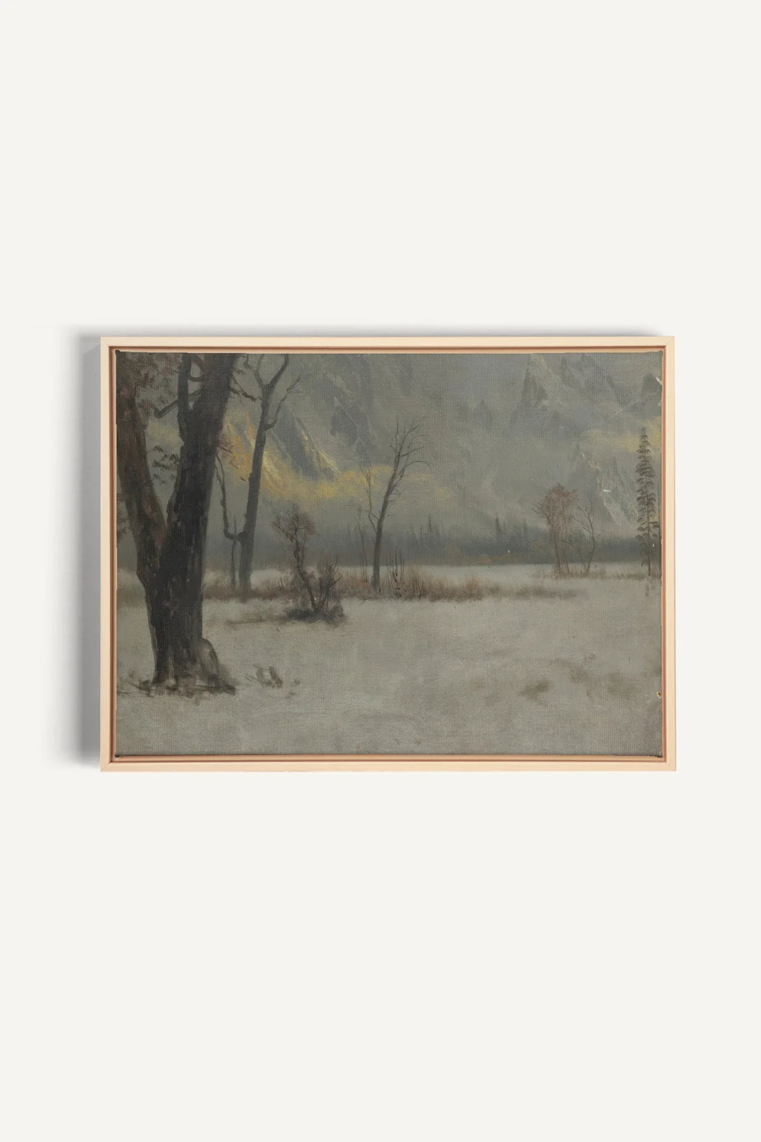 NORTHERN VEIL, Oeuvre sur toile étirée, encadré Naturel Clair