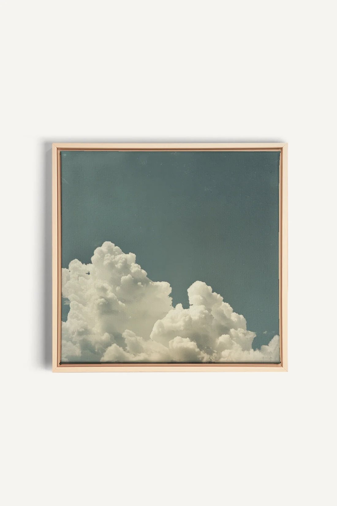 NOSTALGIC SKY, Artwork on stretched canvas, framed Natural Light