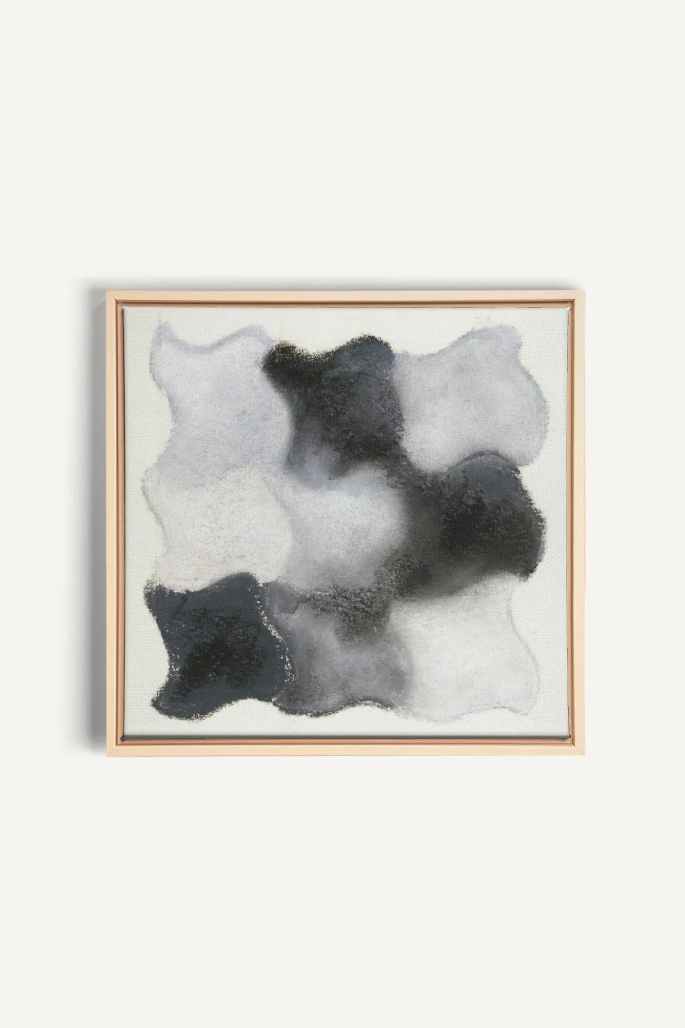 NUANCES FONDUES, Oeuvre sur toile étirée, encadré Naturel Clair