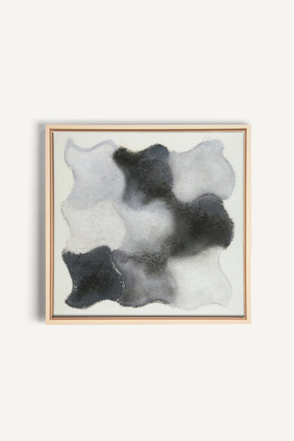 NUANCES FONDUES, Oeuvre sur toile étirée, encadré Naturel Clair
