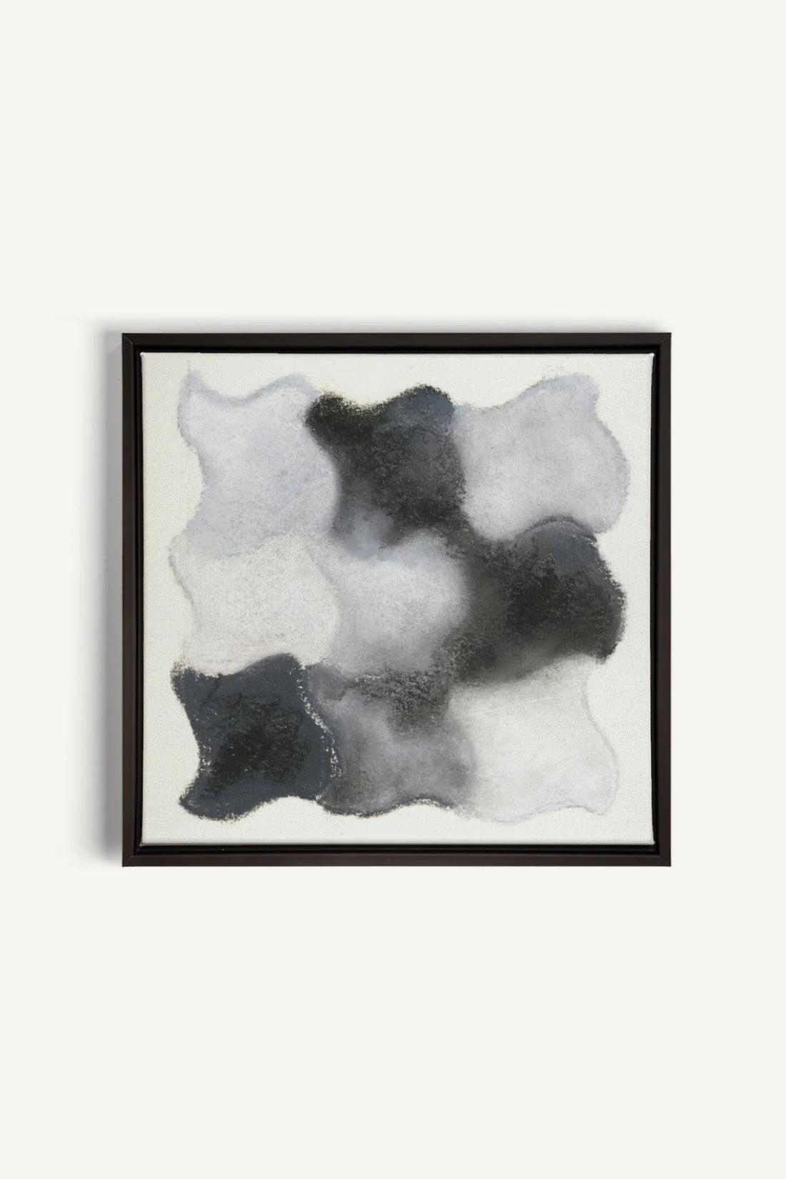 NUANCES FONDUES, Oeuvre sur toile étirée, encadré Noir