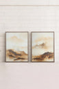 AMBER WAVES DUO (2 works on stretched canvas)