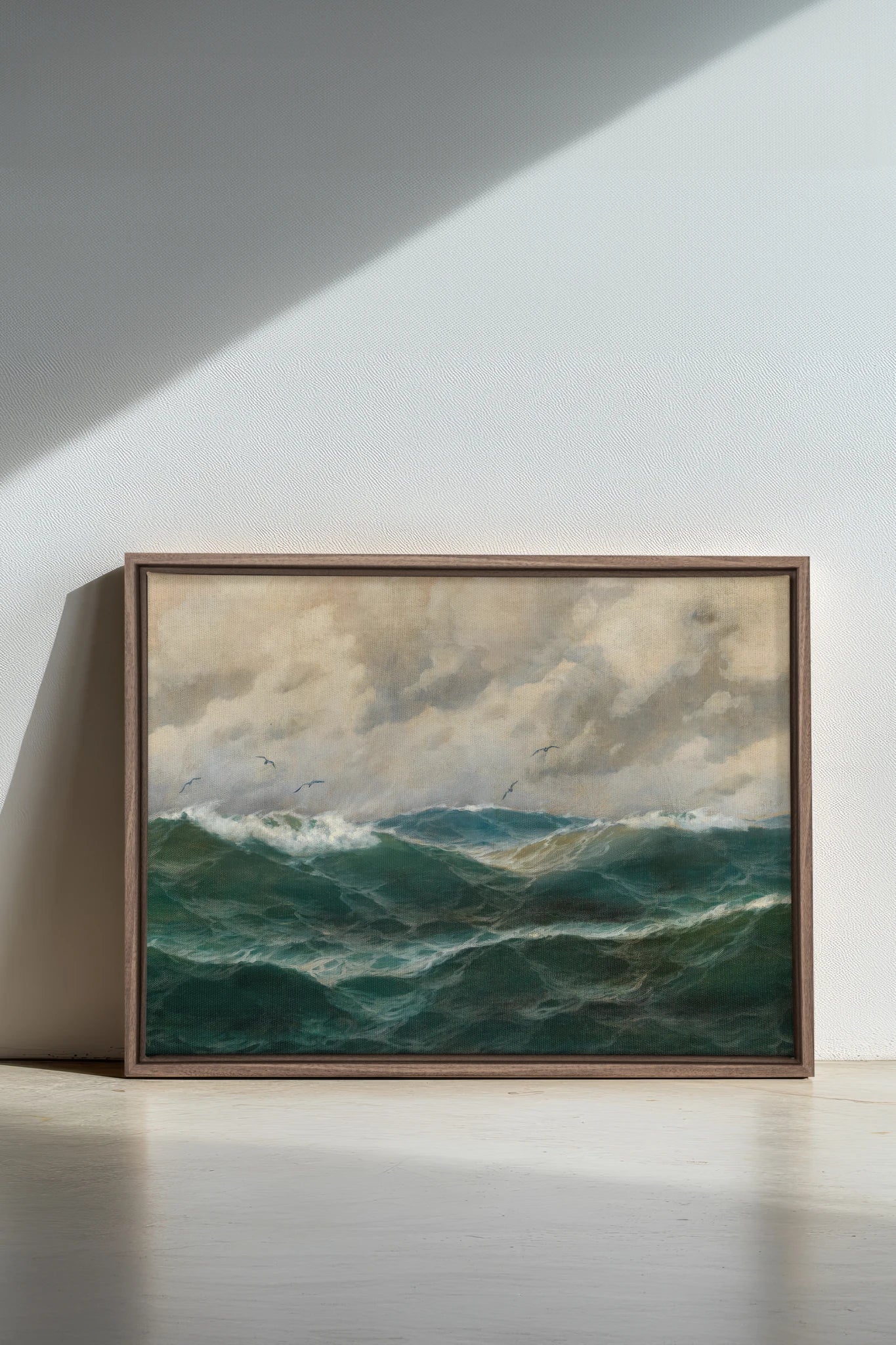 OLD SEA LULLABY, Oeuvre sur toile étirée, encadré Noir