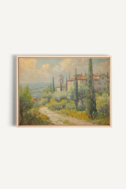 OLEKA CANVAS - Olive Haven, Oeuvre sur toile étirée, encadré Naturel Clair