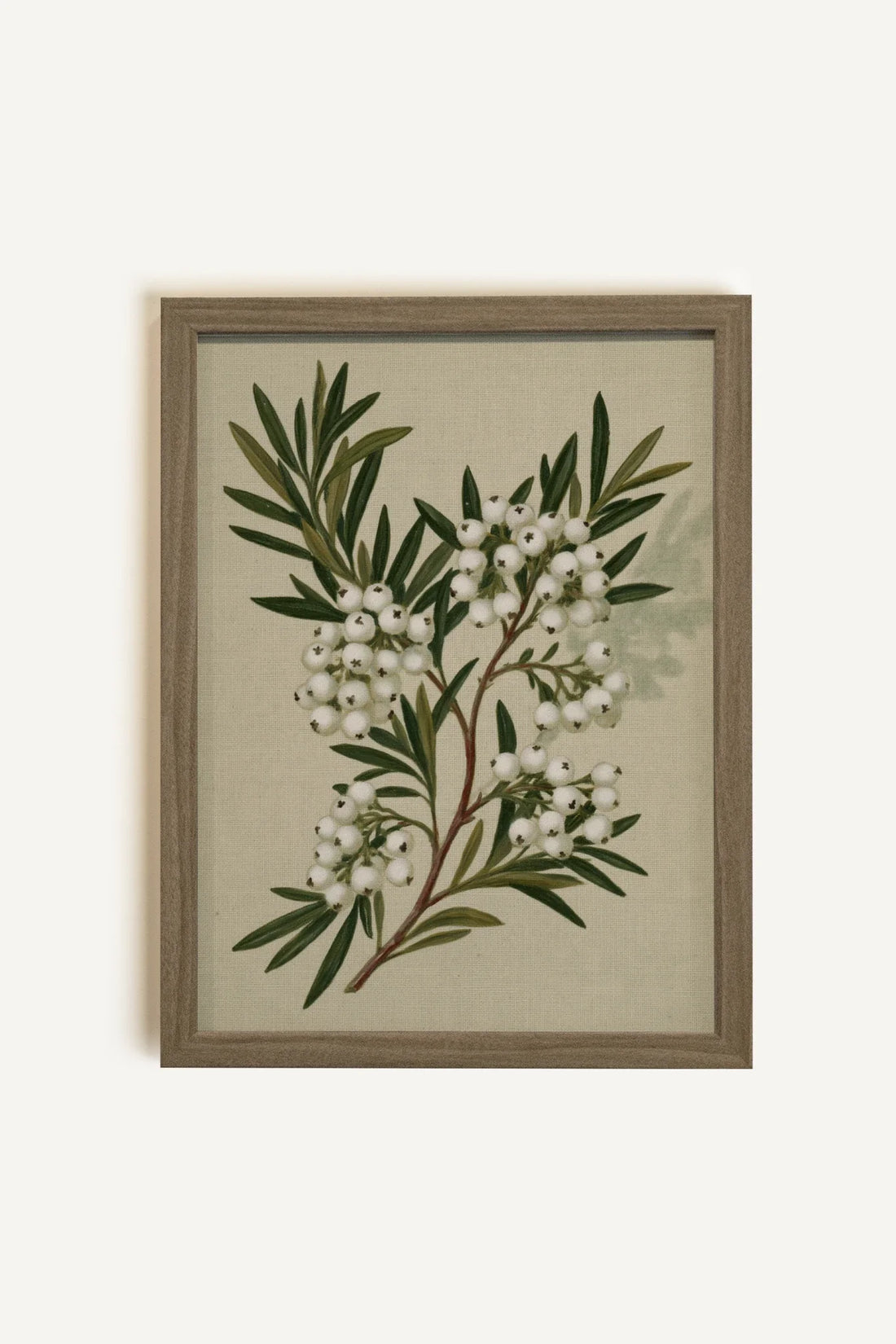 OLK_HLD_13, Oeuvre sur toile rigide, encadré brun chêne