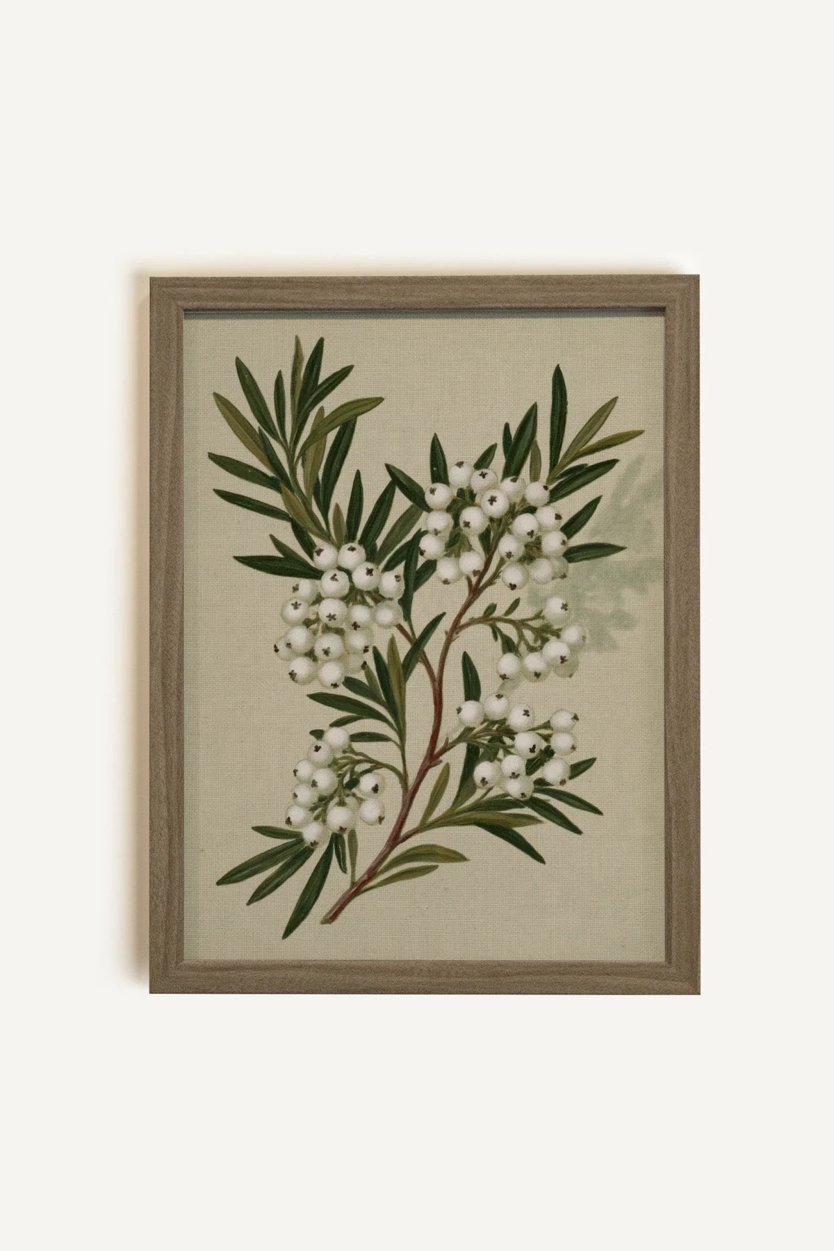 OLK_HLD_13, Oeuvre sur toile rigide, encadré brun chêne