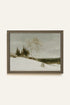 OLK_HLD_16, Oeuvre sur toile rigide, encadré brun chêne