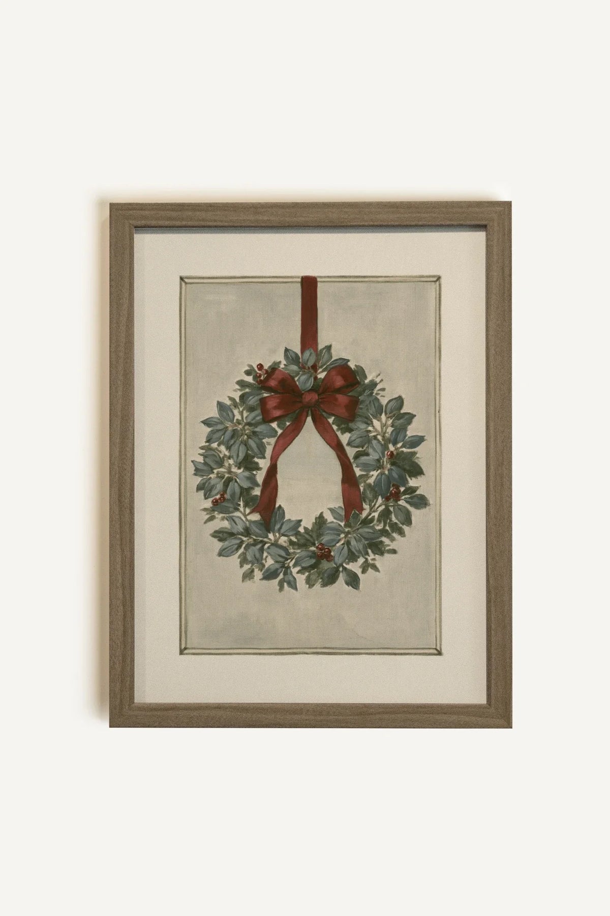OLK_HLD_5, Oeuvre sur toile rigide, encadré brun chêne