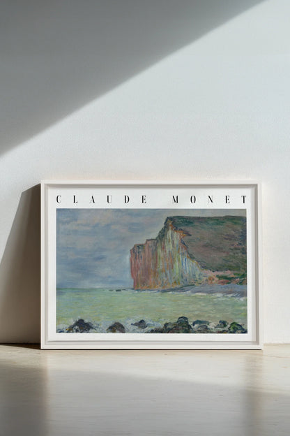 OPAL COAST, Oeuvre sur toile étirée, encadré Blanc