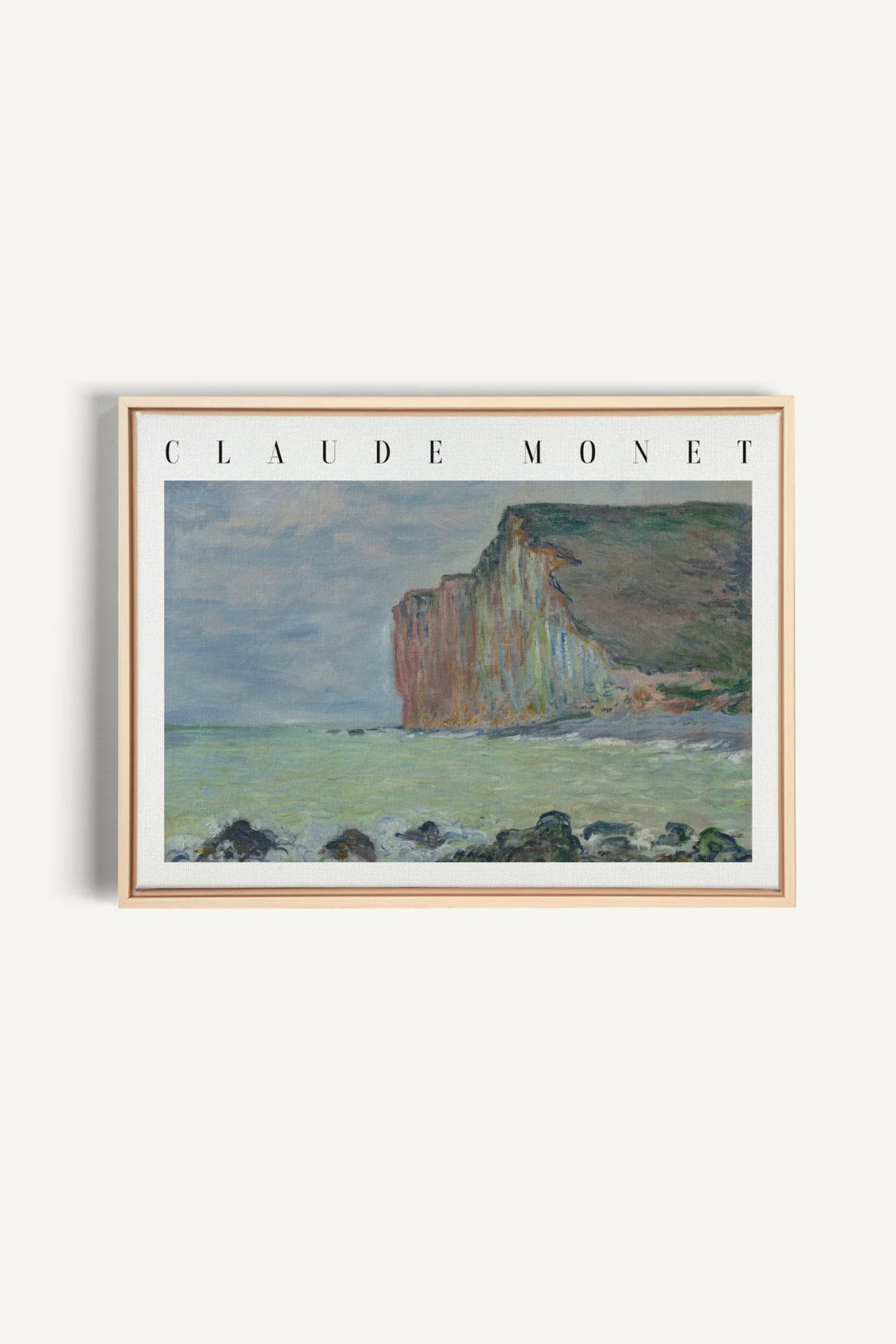 OPAL COAST, Oeuvre sur toile étirée, encadré Naturel Clair