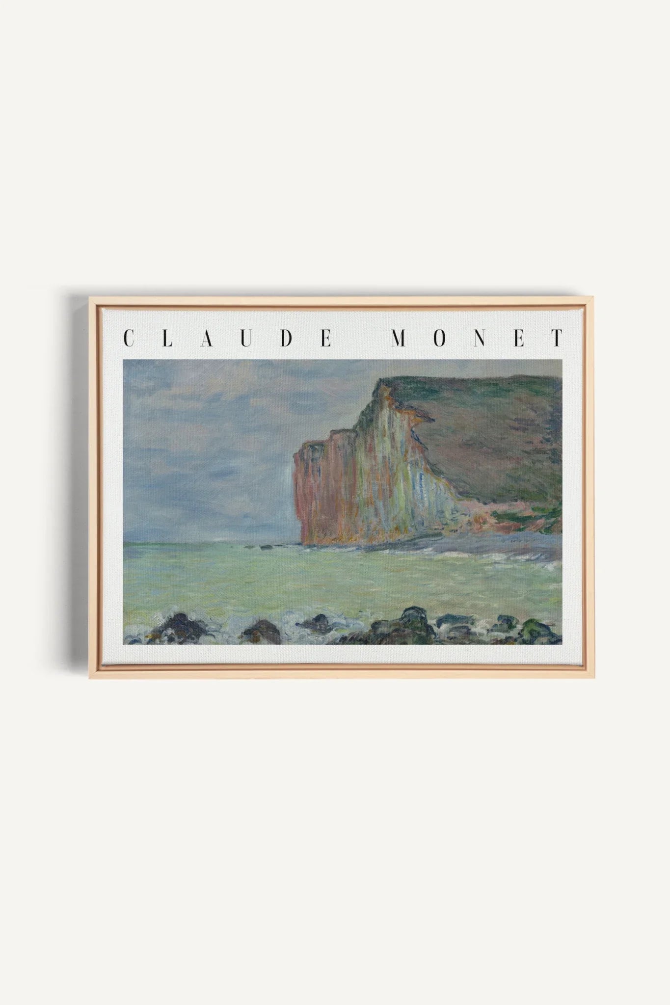 OPAL COAST, Oeuvre sur toile étirée, encadré Naturel Clair