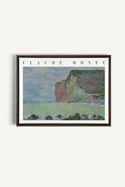 OPAL COAST, Oeuvre sur toile étirée, encadré Brun Noyer