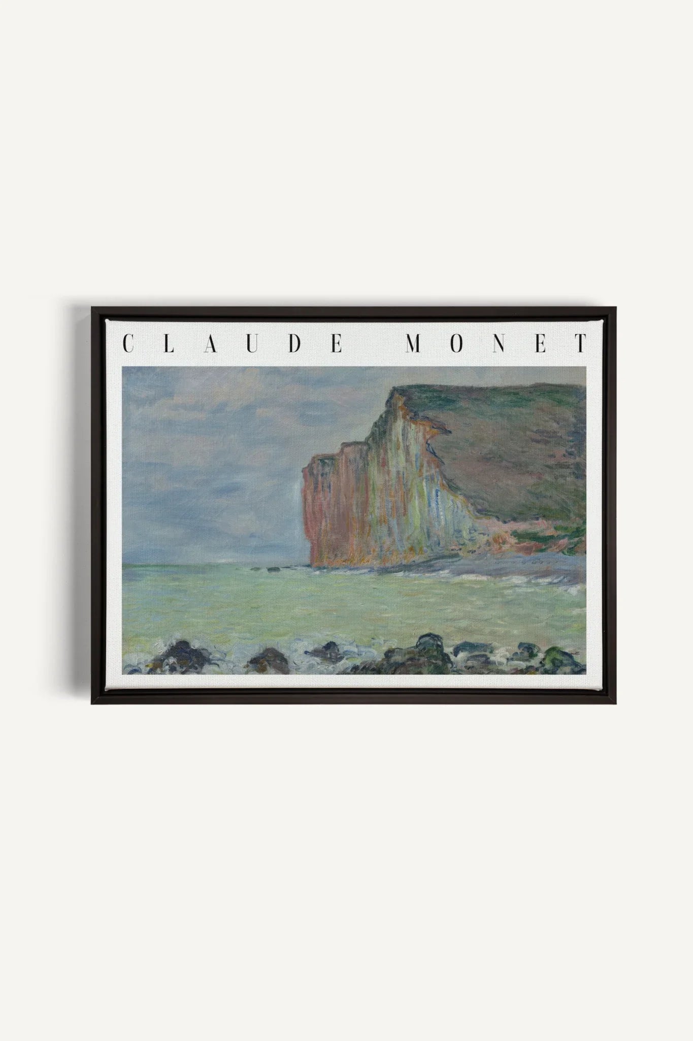 OPAL COAST, Oeuvre sur toile étirée, encadré Noir