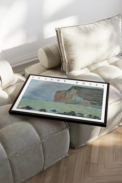 OPAL COAST, Oeuvre sur toile étirée, encadré Noir