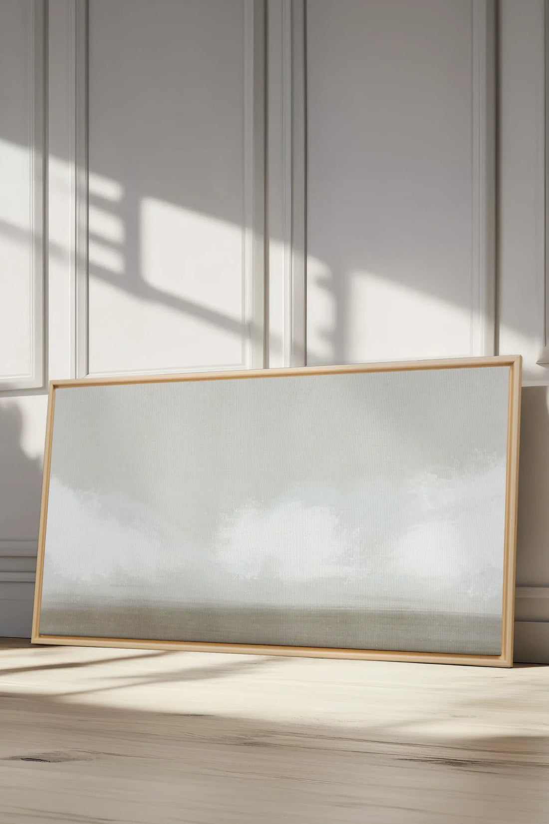 OPEN SKY, Work on stretched canvas, framed Naturel Clair