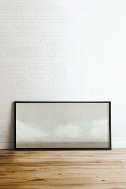 OPEN SKY, Oeuvre sur toile étirée, encadré Noir