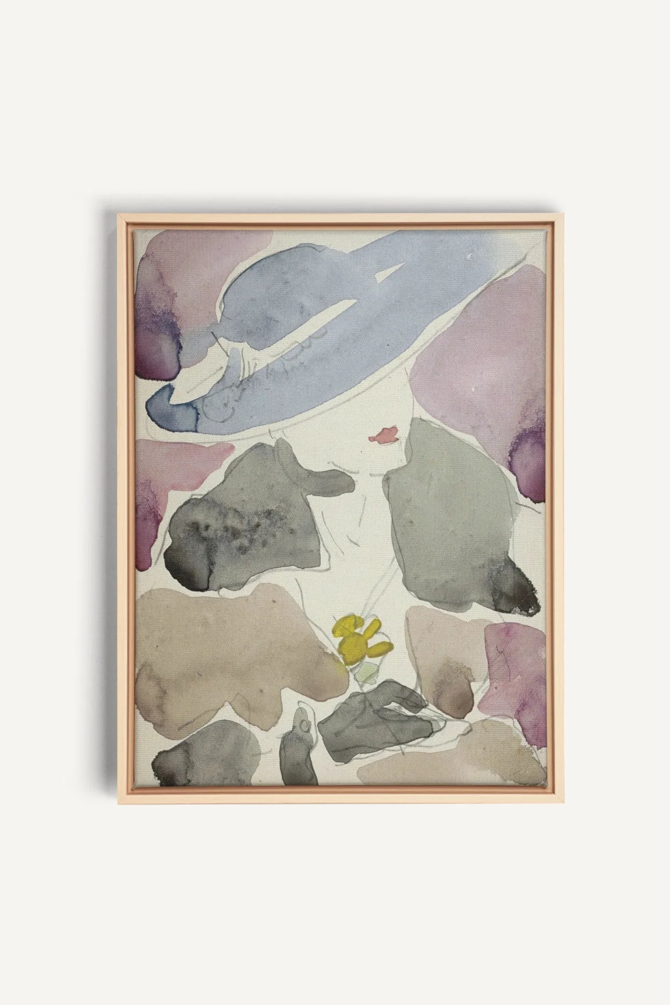 ORCHID HAZE, Oeuvre sur toile étirée, encadré Naturel Clair