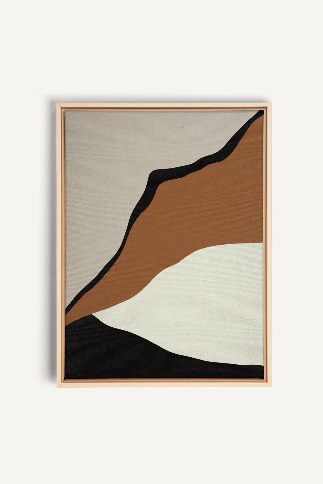 PALETTE ÉBÈNE, Artwork on stretched canvas, framed Natural Light