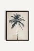 OLEKA CANVAS - PALM BLISS, Oeuvre sur toile étirée, encadré Brun Noyer