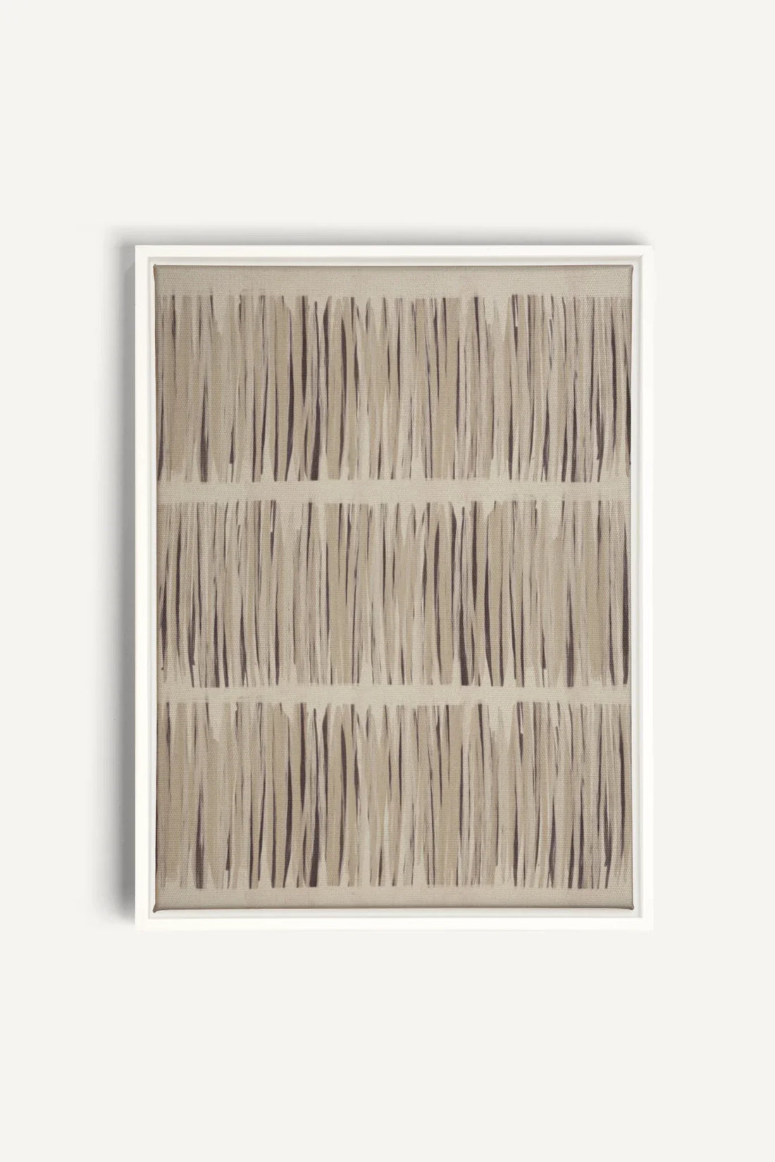 OLEKA CANVAS - PARFUM DE PRAIRIE, Oeuvre sur toile étirée, encadré Blanc