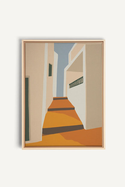 PASSAGE, Artwork on stretched canvas, framed Natural Light