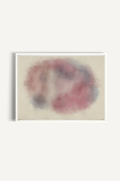 OLEKA CANVAS - PASTEL CLOUD, Oeuvre sur toile étirée, encadré Blanc