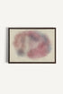 OLEKA CANVAS - PASTEL CLOUD, Oeuvre sur toile étirée, encadré Brun Noyer
